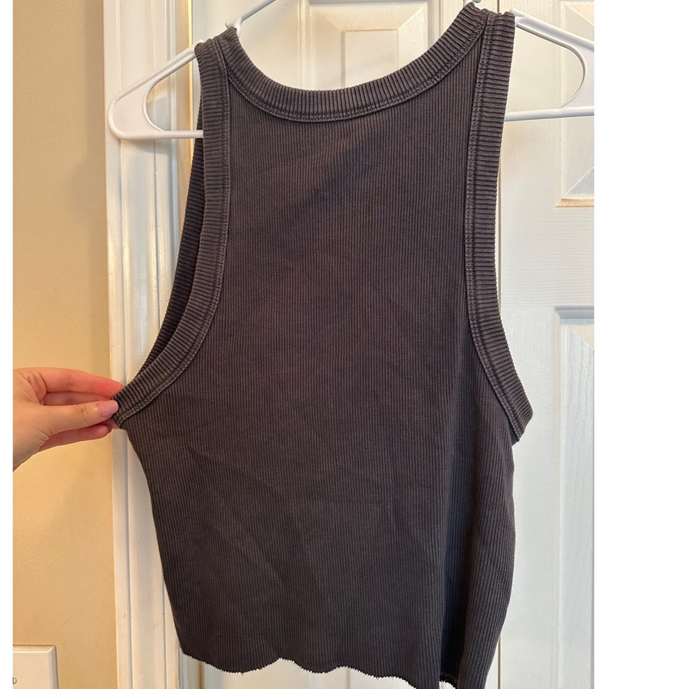 Aerie ribbed high neck tank